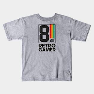 8bit Retro Gamer Kids T-Shirt